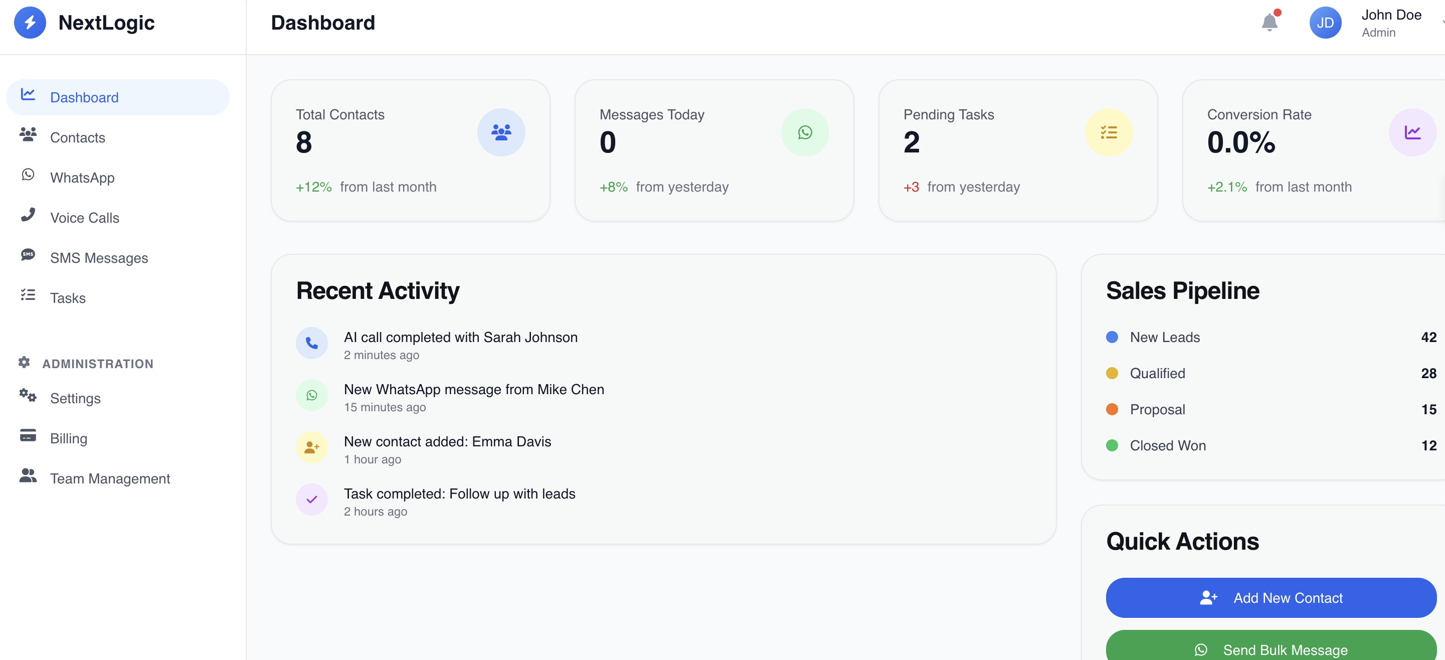 NextLogic UI preview